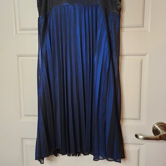 Vintage Womens Dress Medium Babydoll Y2K Mini Sheer Overlay Formal HOCO Bow - Picture 8 of 8
